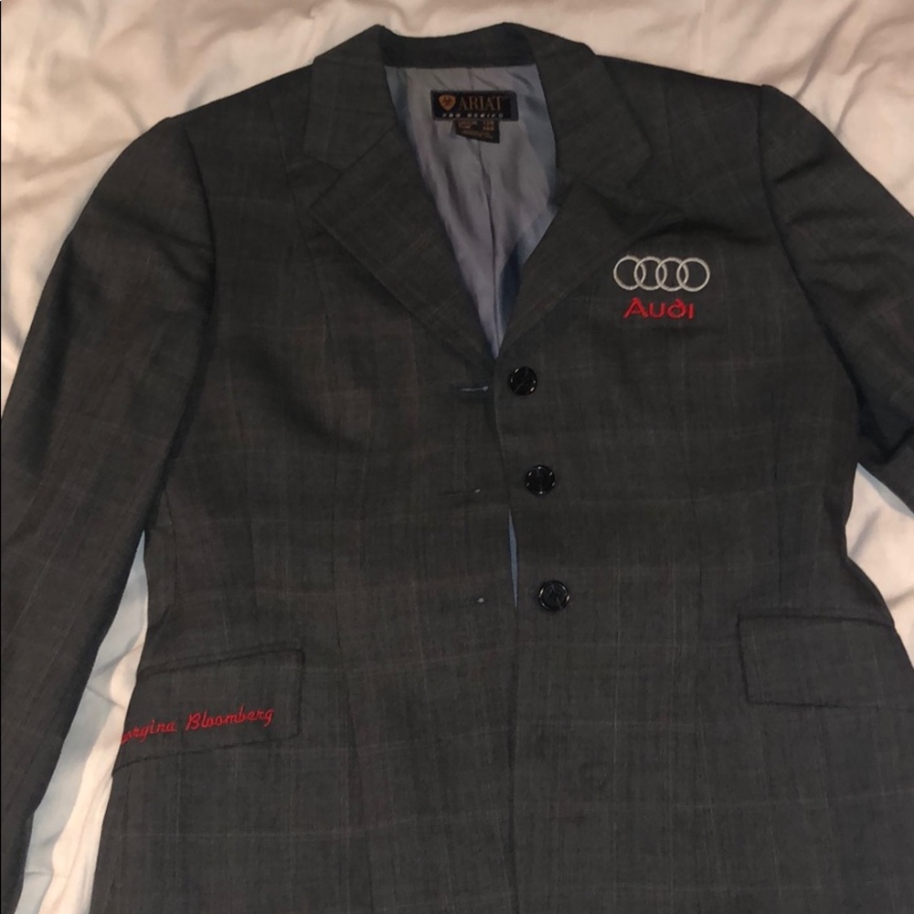 Ariat pro-series grey show coat.